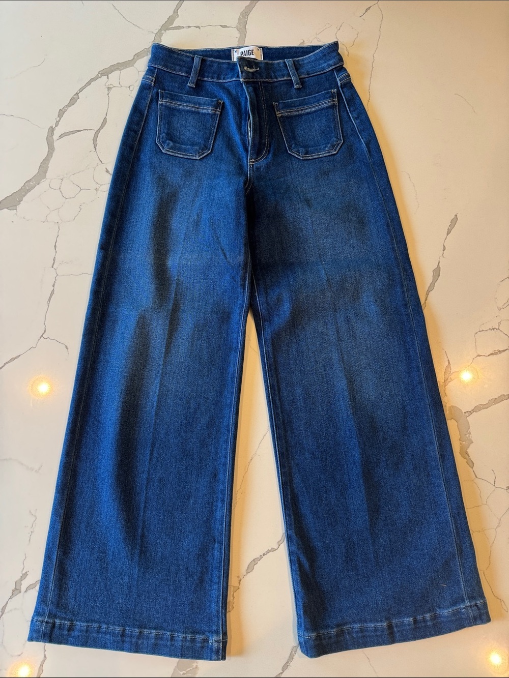 PAIGE Wide-Leg High-Rise Jeans